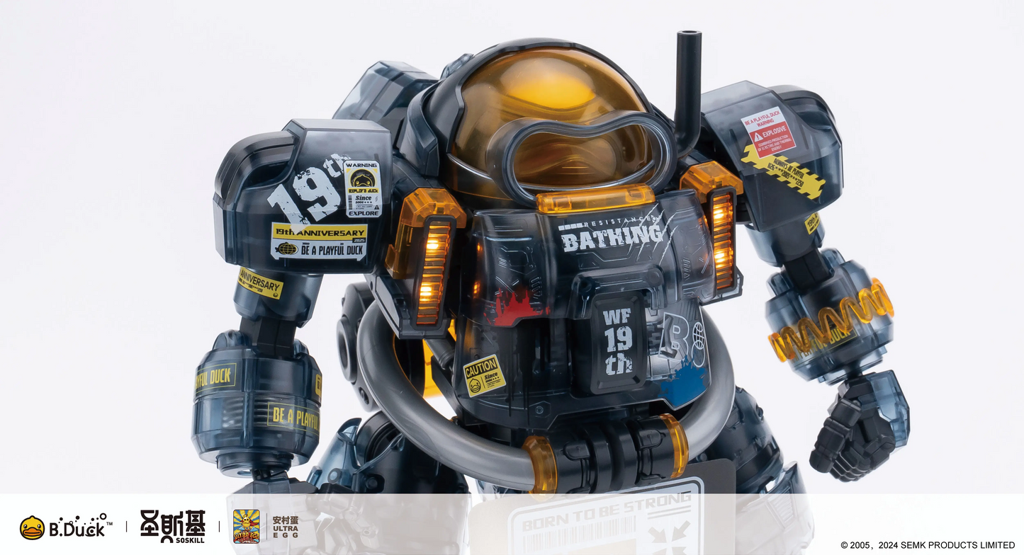 NEW! SOSKILL x ULTRA EGG - SpaDuck - 19th Anniversary Black Samurai - Limited Edition Plastic Model Kit