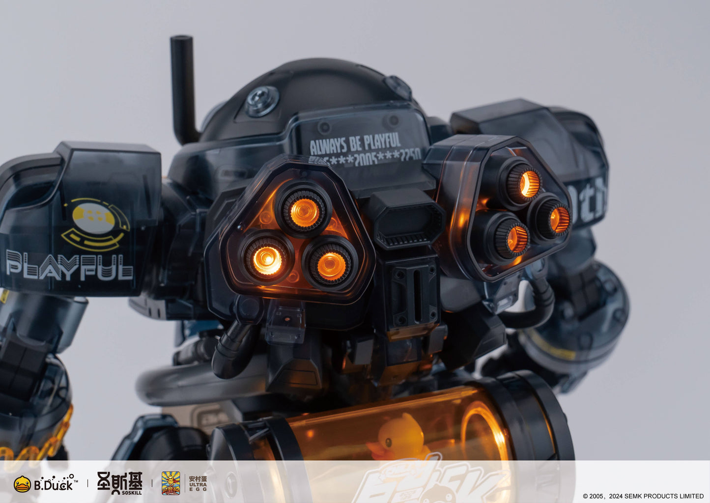 NEW! SOSKILL x ULTRA EGG - SpaDuck - 19th Anniversary Black Samurai - Limited Edition Plastic Model Kit