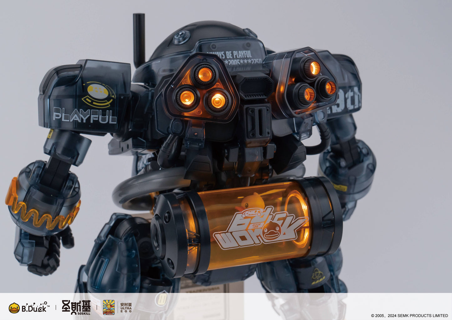 NEW! SOSKILL x ULTRA EGG - SpaDuck - 19th Anniversary Black Samurai - Limited Edition Plastic Model Kit