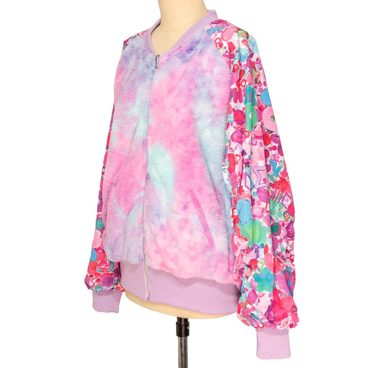 NEW! 6%DOKIDOKI - Reversible Boa Jacket / KAWAIITOPIA TOPIAPINK