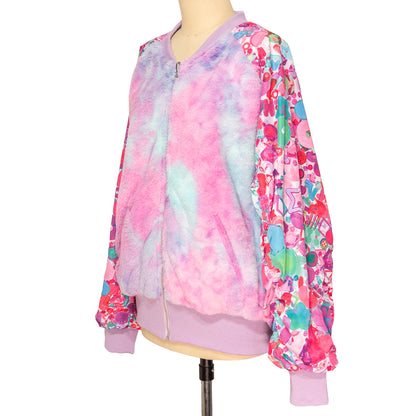 NEW! 6%DOKIDOKI - Reversible Boa Jacket / KAWAIITOPIA TOPIAPINK