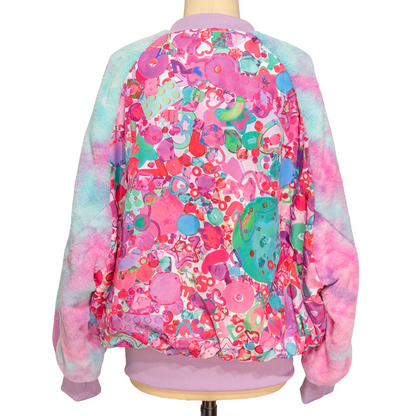 NEW! 6%DOKIDOKI - Reversible Boa Jacket / KAWAIITOPIA TOPIAPINK