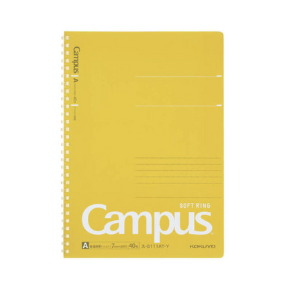 RESTOCK! Kokuyo Campus - B5 Soft Ring Notebook - A 7mm - Yellow