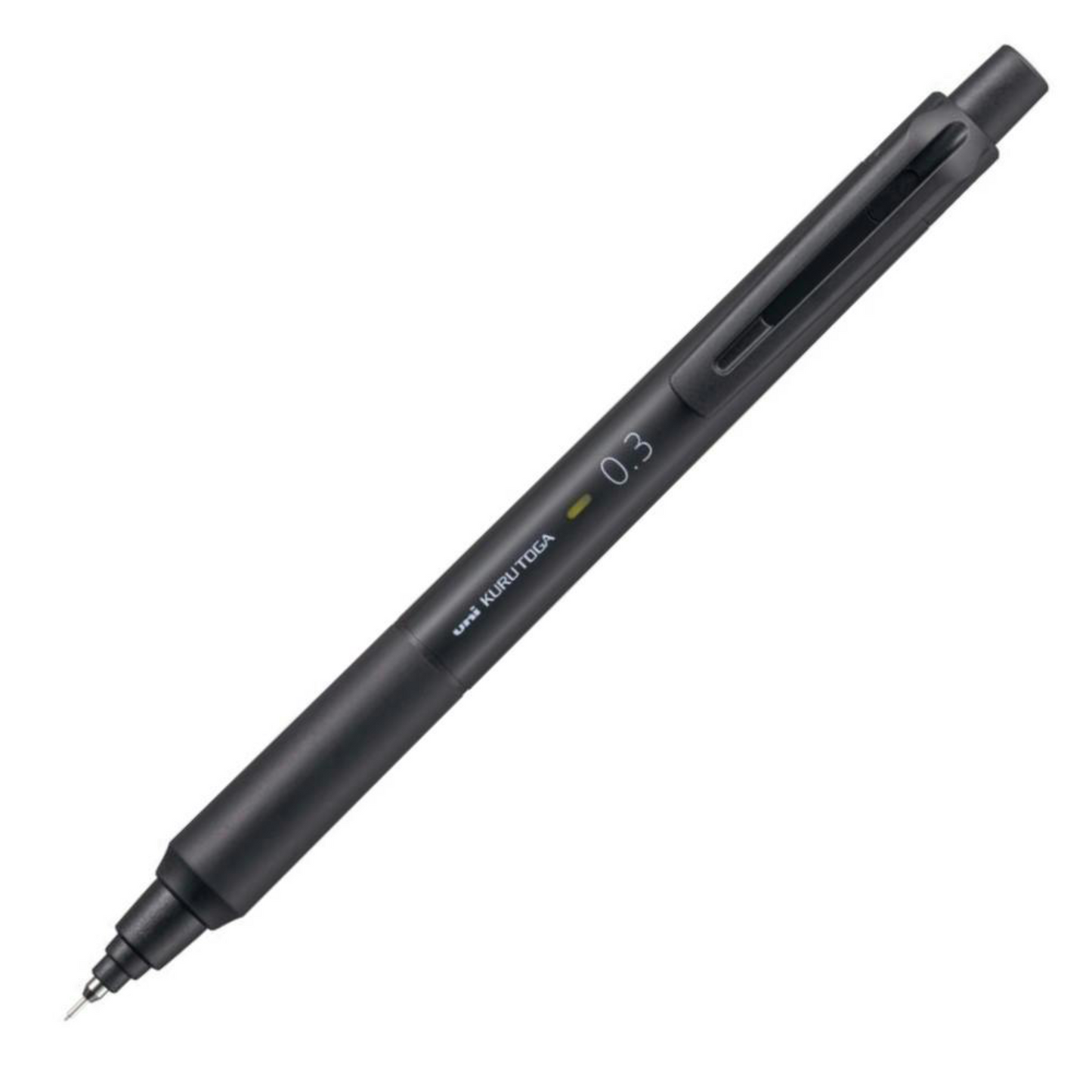 PRE-ORDER! Uni Kuru Toga - Mechanical Pencil - KS Model 0.3mm - Black