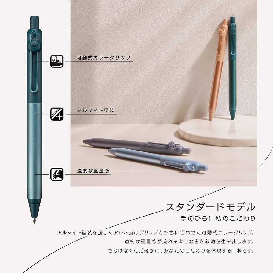 PRE-ORDER! Uni-ball Zento Gel Pen - Flow Model - 0.5mm - Jade