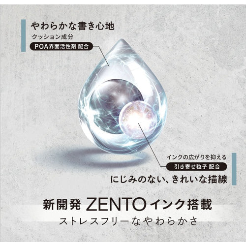 PRE-ORDER! Uni-ball Zento Gel Pen - Flow Model - 0.5mm - Jade