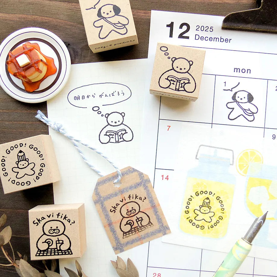 PRE-ORDER! Cozyca Products × Mariko Fukuoka - Wood Stamp