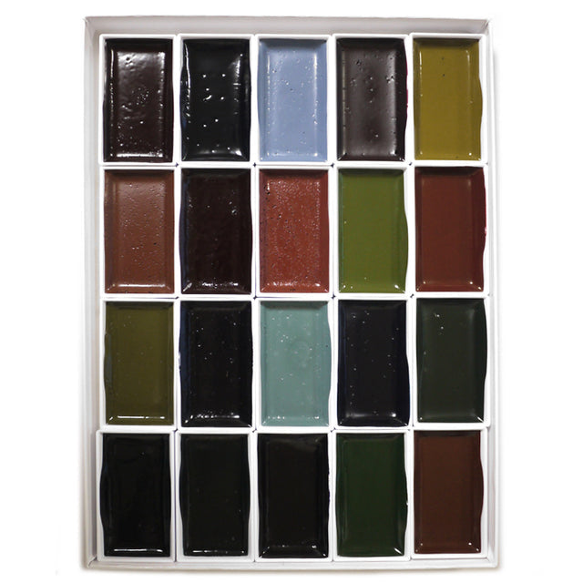 Saibiboku - Coffret de 20 aquarelles traditionnelles Sumi
