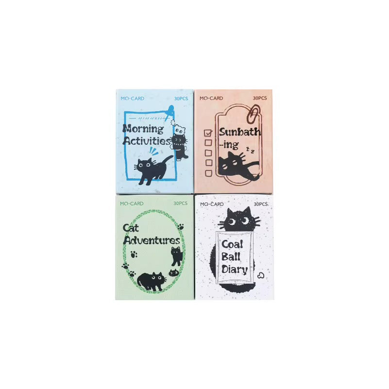 NEW! Sticker Box - Little Black Cat Series - 30 Stickers