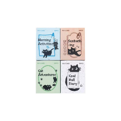 NEW! Sticker Box - Little Black Cat Series - 30 Stickers