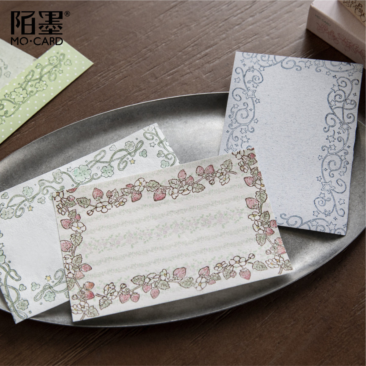 NEW! Wooden Stamps - Botanical Borders