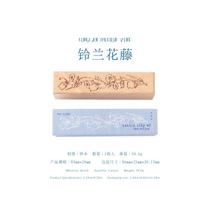 NEW! Wooden Stamps - Botanical Borders