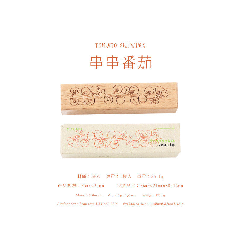 NEW! Wooden Stamps - Botanical Borders