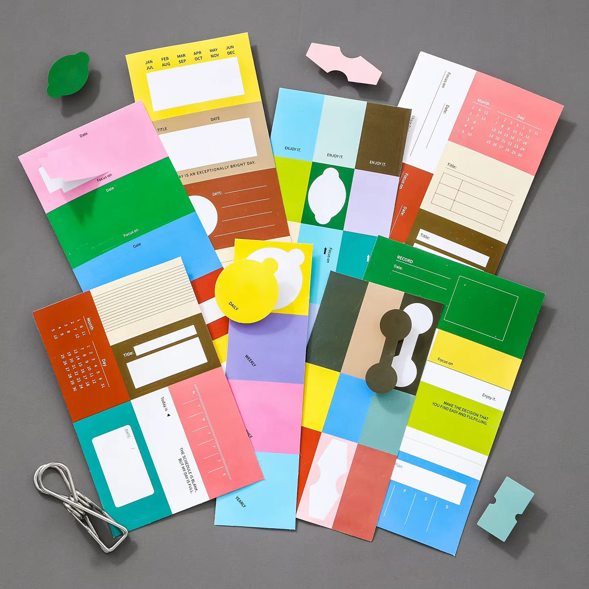 NEW! SIMNO - Sticker Pack Planner - Daytime Fragments