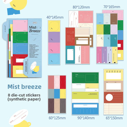 NEW! SIMNO - Sticker Pack Planner - Daytime Fragments