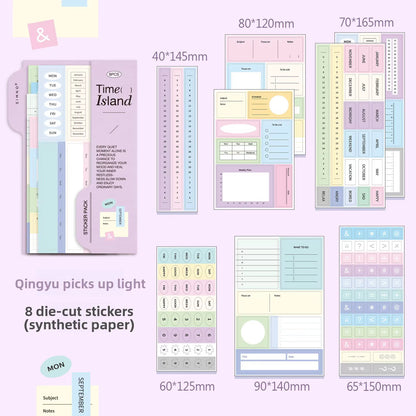 NEW! SIMNO - Sticker Pack Planner - Daytime Fragments