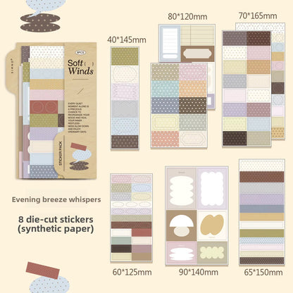 NEW! SIMNO - Sticker Pack Planner - Daytime Fragments