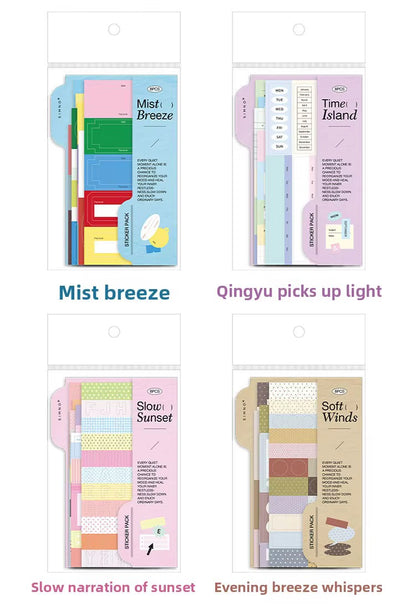NEW! SIMNO - Sticker Pack Planner - Daytime Fragments
