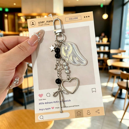 PRE-ORDER! Keychain - Coquette Series - Angel's Wing Trinket