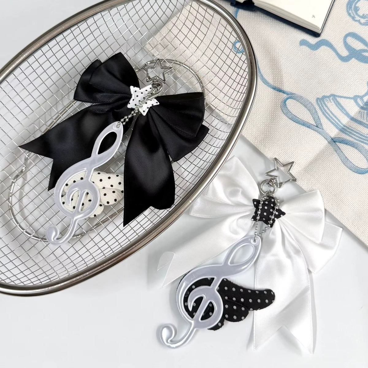 PRE-ORDER! Keychain - Coquette Series - Sweet Angel’s Winged Music Note