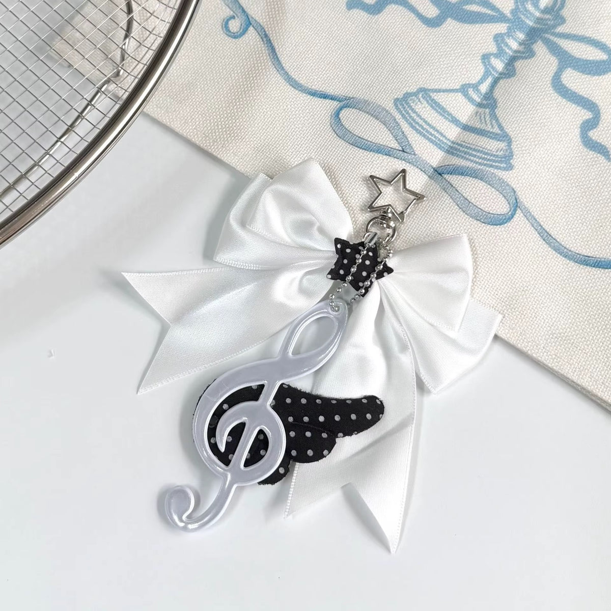 PRE-ORDER! Keychain - Coquette Series - Sweet Angel’s Winged Music Note