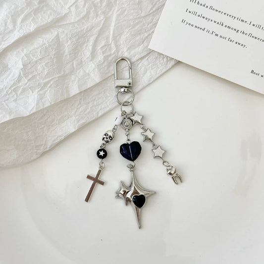 PRE-ORDER! Keychain - Celestial Series - Midnight Star Cross