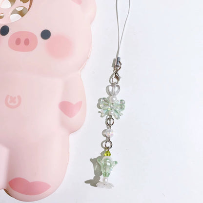 PRE-ORDER! Keychain - Cutiepie Series - Crystal Sundae Flower Bow