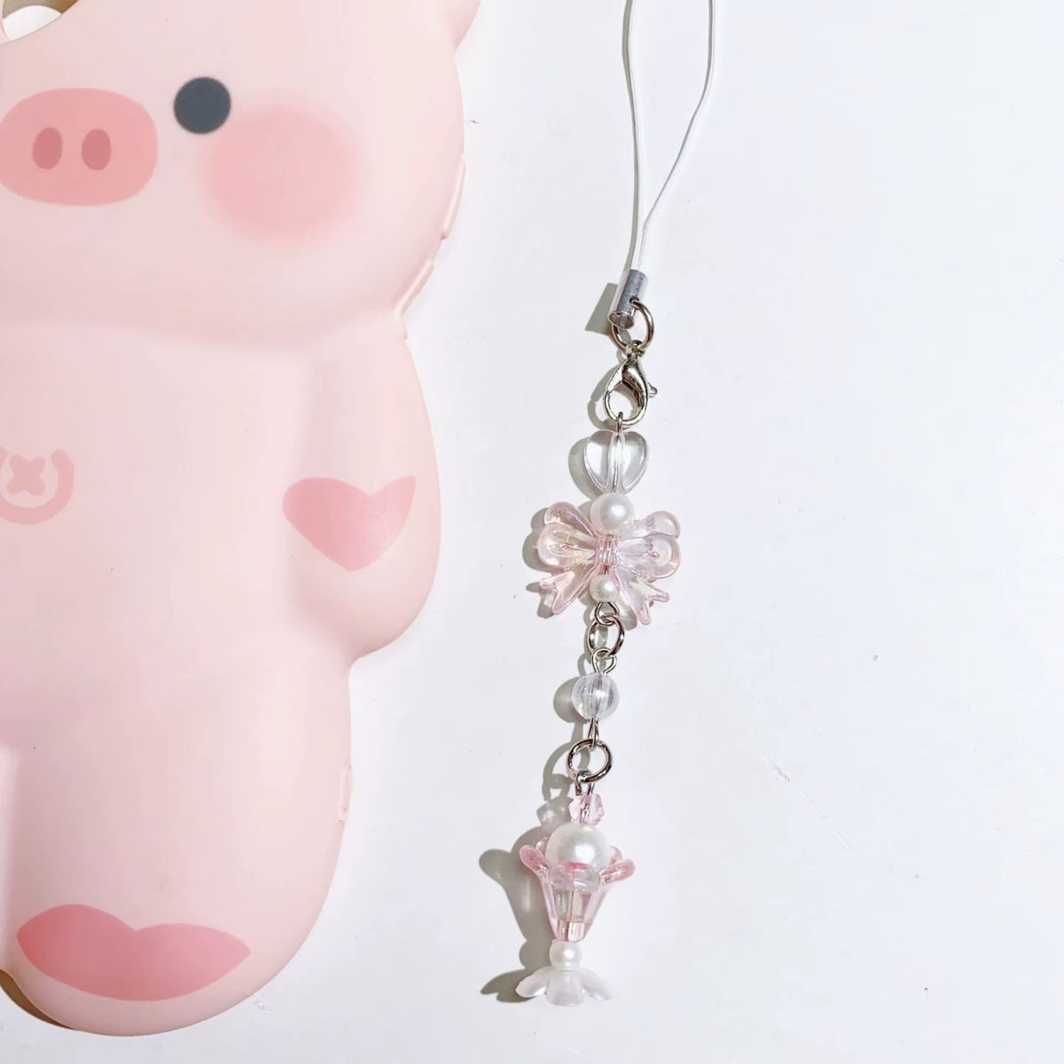 PRE-ORDER! Keychain - Cutiepie Series - Crystal Sundae Flower Bow