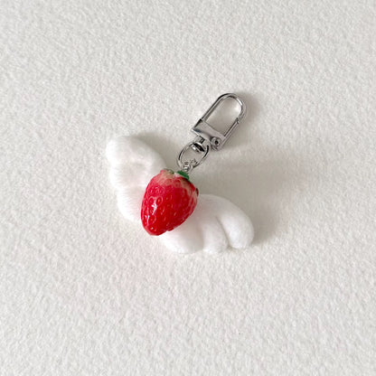 PRE-ORDER! Keychain - Cutiepie Series - Strawberry Angel Trinket