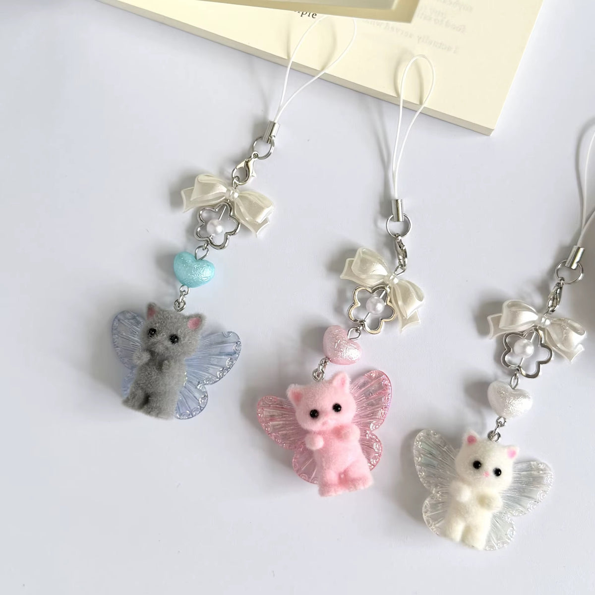 PRE-ORDER! Keychain - Fairy Garden Series - Kitty Fairy Babies
