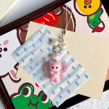 PRE-ORDER! Keychain - Fairy Garden Series - Kitty Fairy Babies
