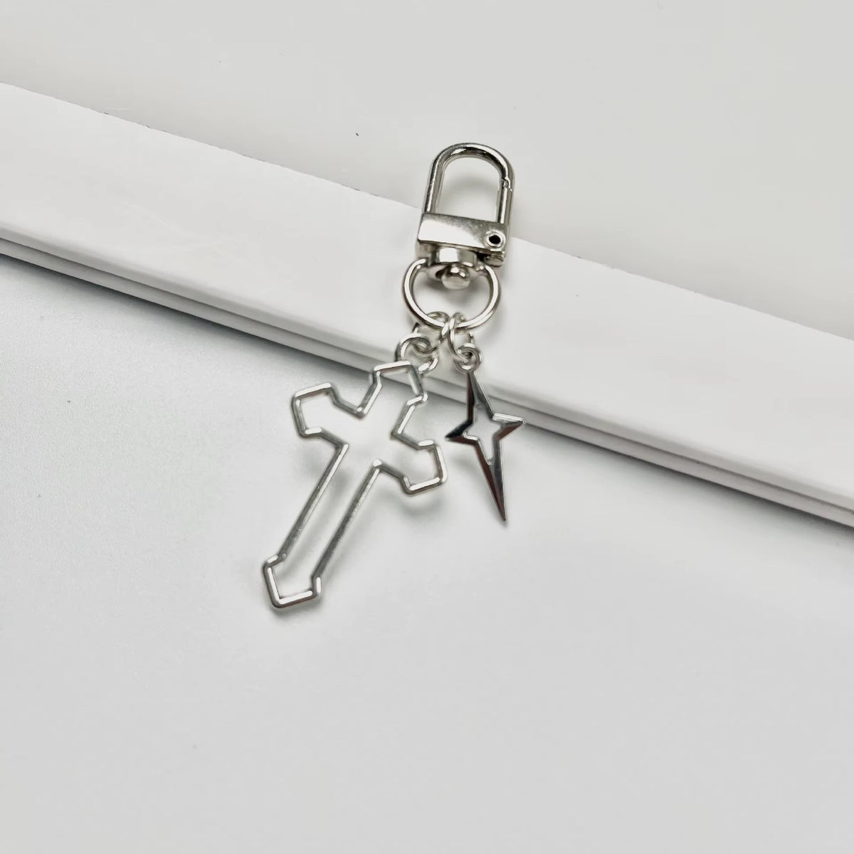 PRE-ORDER! Keychain - Celestial Series - Celestial Cross & Star