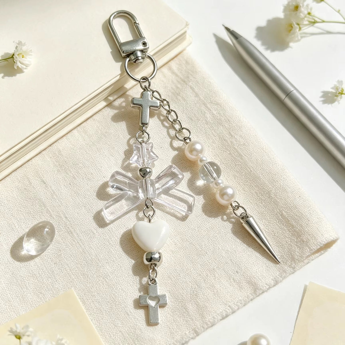 PRE-ORDER! Keychain - Cutiepie Series - Sweet Cross Bow Trinket