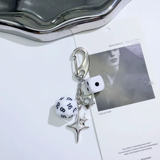 PRE-ORDER! Keychain - Celestial Series - Lucky Dice & Star Trinket