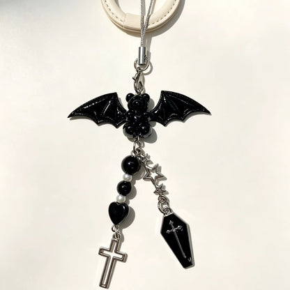 PRE-ORDER! Phone Charms - Gothic Series - Bat Bear Coffin
