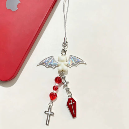 PRE-ORDER! Phone Charms - Gothic Series - Bat Bear Coffin