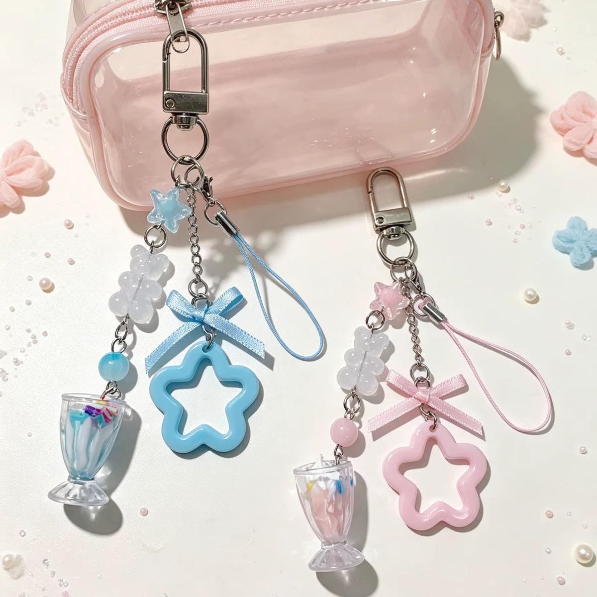 PRE-ORDER! Phone Charms - Cutiepie Series - Pastel Star Gummy Bear & Soda