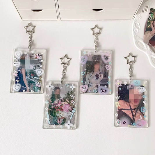 PRE-ORDER! Photocard Holder Keychain - Y2K Series - Cute Acrylic Pop Designs
