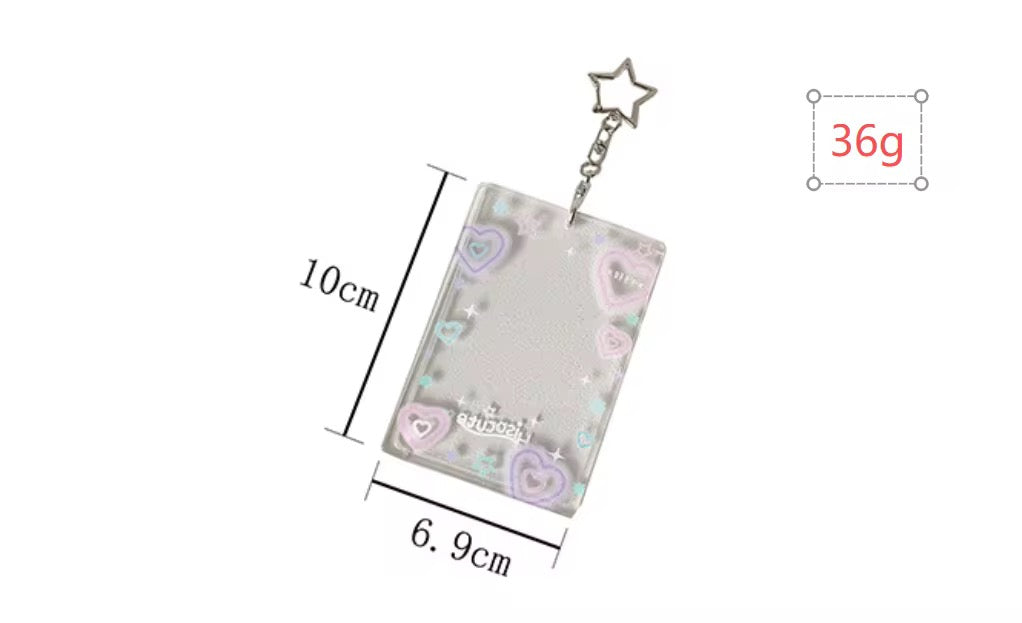 PRE-ORDER! Photocard Holder Keychain - Y2K Series - Cute Acrylic Pop Designs