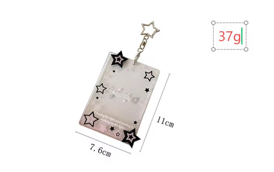 PRE-ORDER! Photocard Holder Keychain - Y2K Series - Cute Acrylic Pop Designs