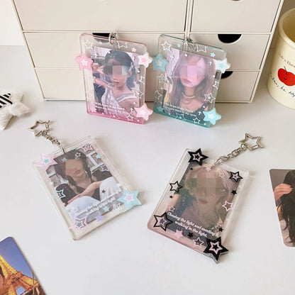 PRE-ORDER! Photocard Holder Keychain - Y2K Series - Cute Acrylic Pop Designs