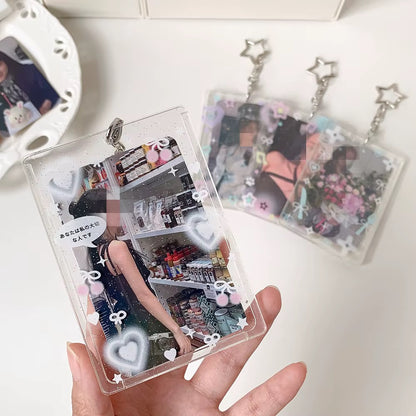 PRE-ORDER! Photocard Holder Keychain - Y2K Series - Cute Acrylic Pop Designs