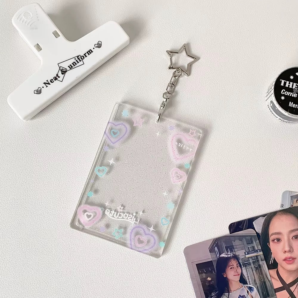 PRE-ORDER! Photocard Holder Keychain - Y2K Series - Cute Acrylic Pop Designs