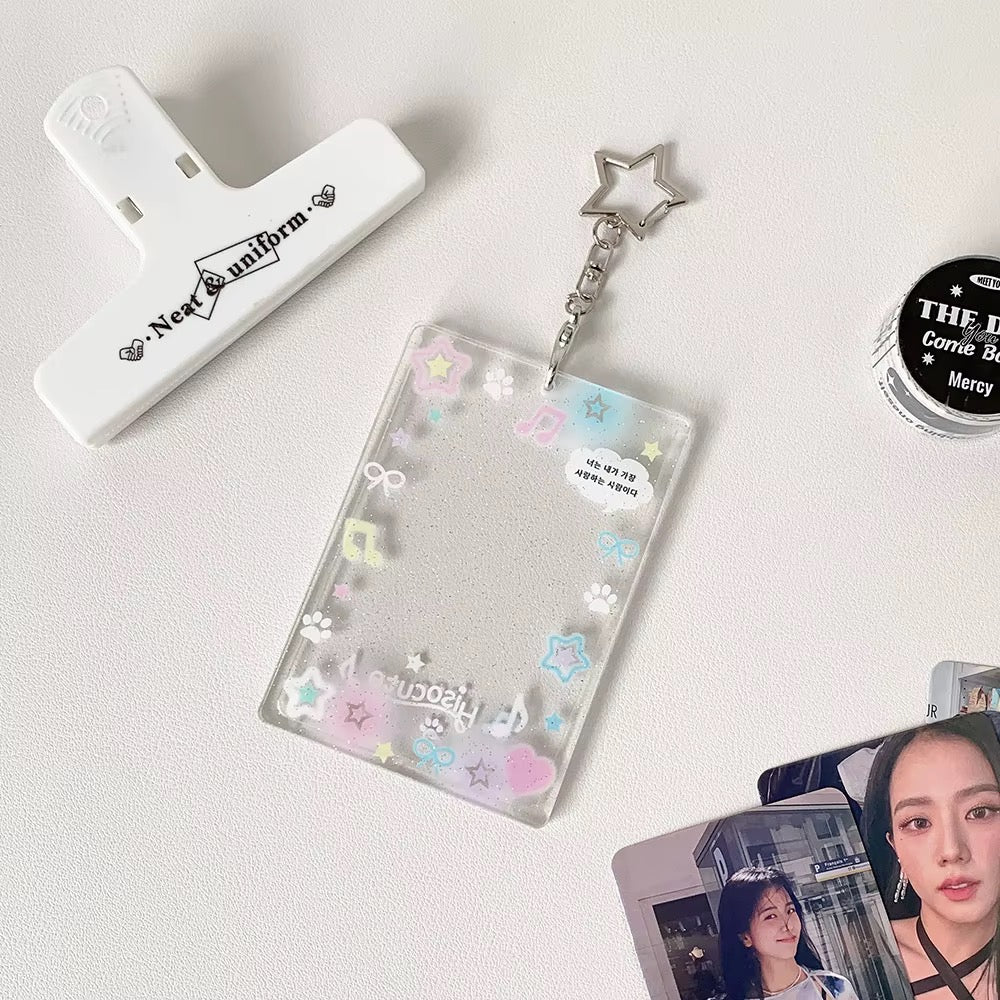 PRE-ORDER! Photocard Holder Keychain - Y2K Series - Cute Acrylic Pop Designs