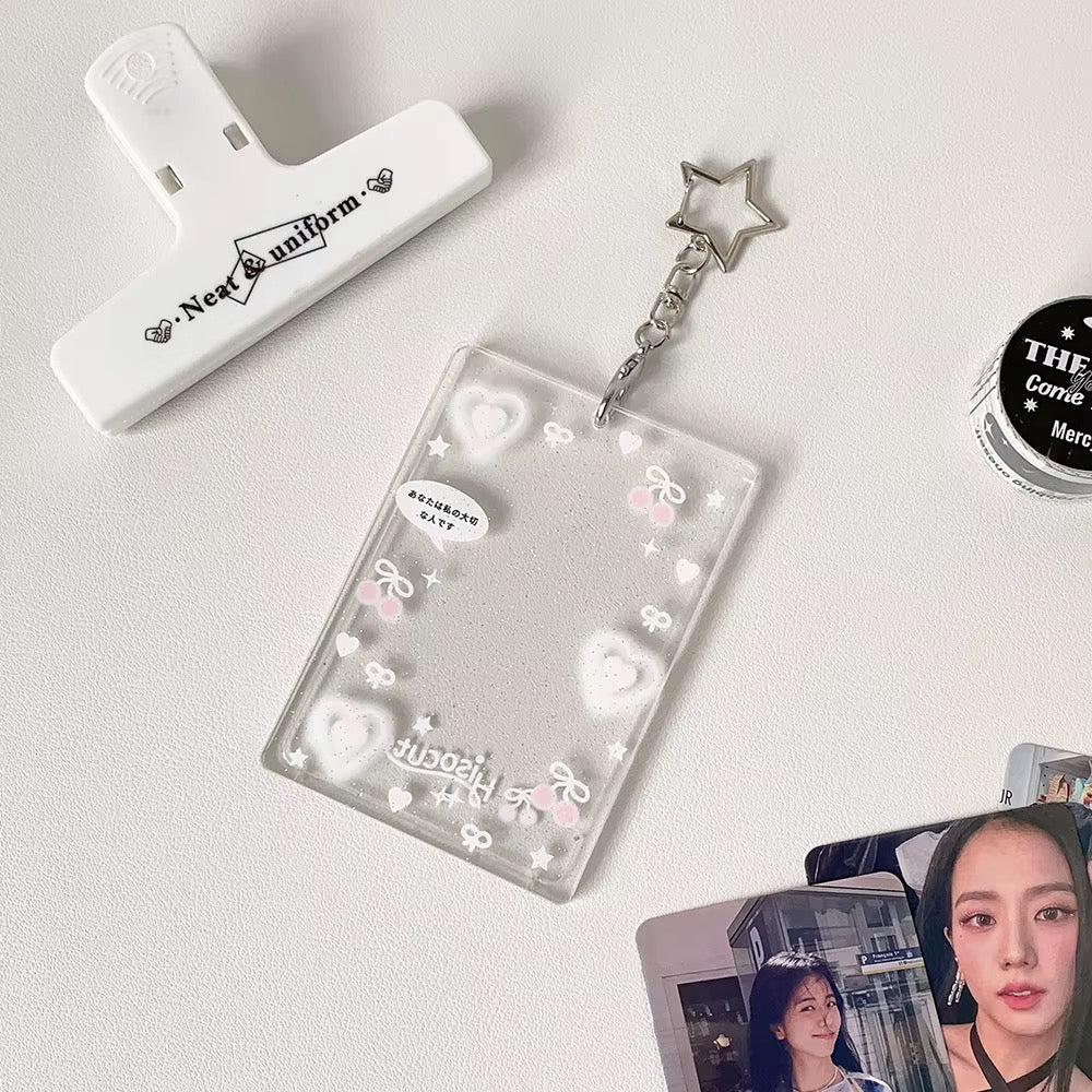 PRE-ORDER! Photocard Holder Keychain - Y2K Series - Cute Acrylic Pop Designs
