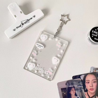 PRE-ORDER! Photocard Holder Keychain - Y2K Series - Cute Acrylic Pop Designs