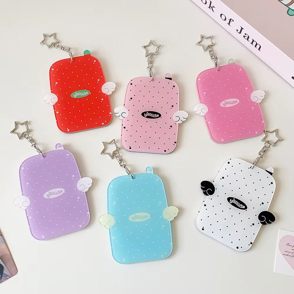 PRE-ORDER! Photocard Holder Keychain - Y2K Series - Pastel Winged Retro Phone Design