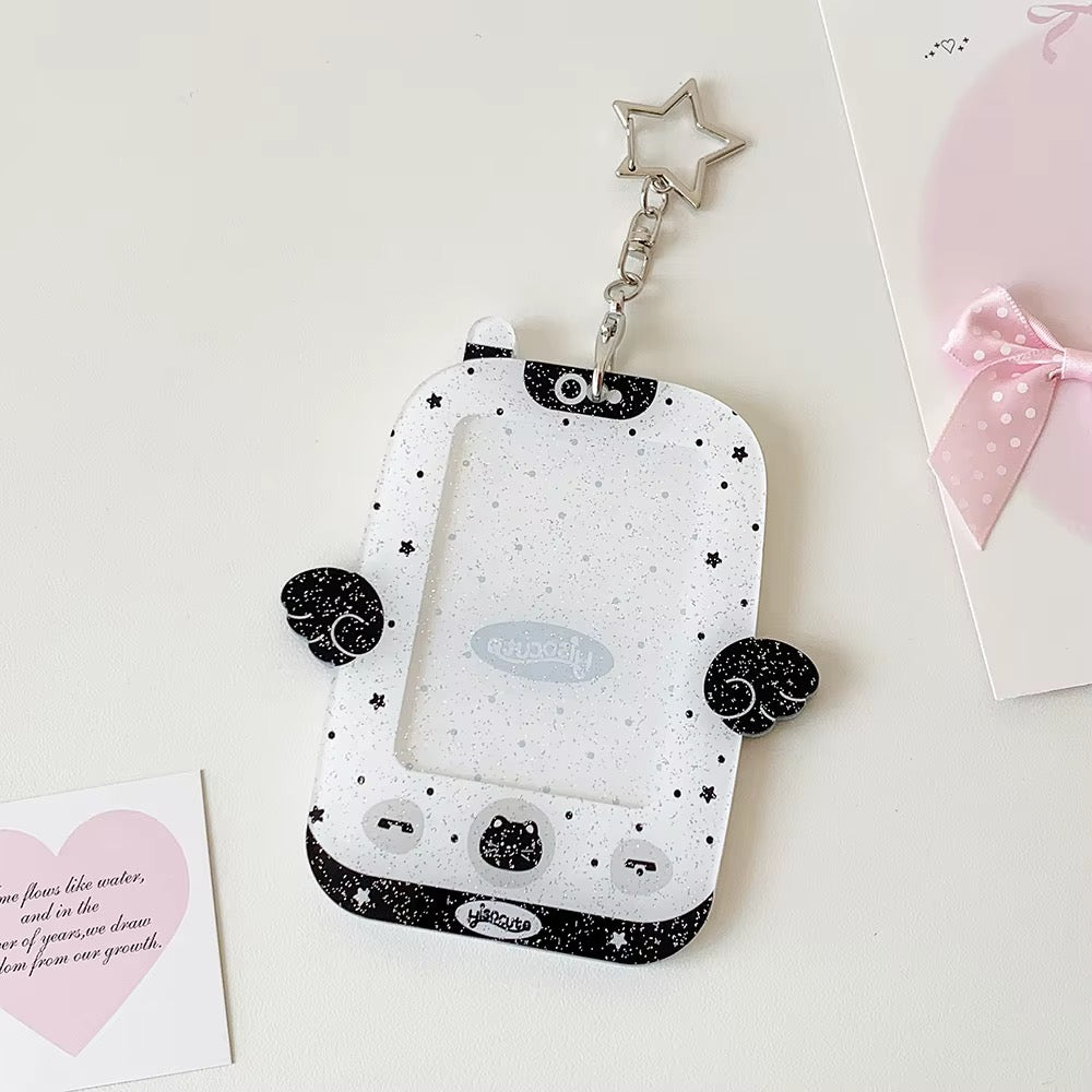 PRE-ORDER! Photocard Holder Keychain - Y2K Series - Pastel Winged Retro Phone Design