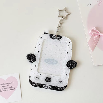 PRE-ORDER! Photocard Holder Keychain - Y2K Series - Pastel Winged Retro Phone Design