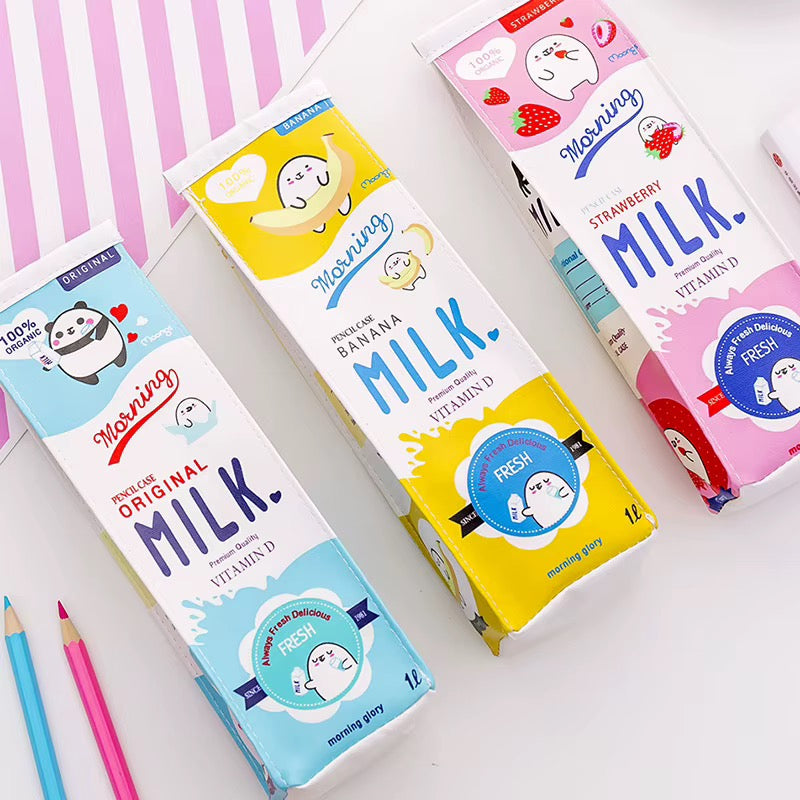 NEW! Milk Box Pencil Case